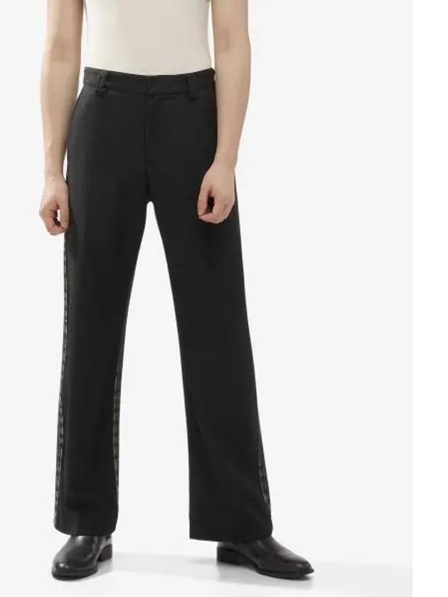 P Wire Straight Pants Black - DIESEL - BALAAN 1