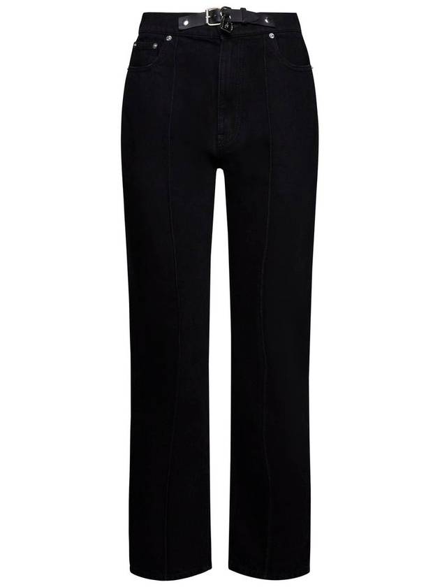 Padlock Detail Denim Jeans Black - JW ANDERSON - BALAAN 2