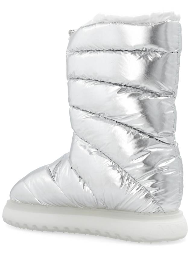 Women's Gaia Pocket Midi Winter Boots Silver - MONCLER - BALAAN 6