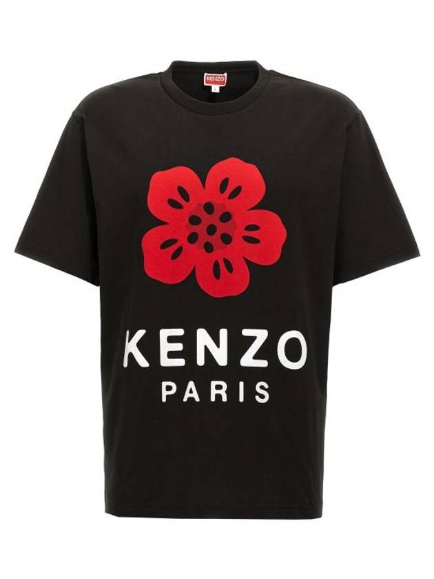 Boke Flower Short Sleeve T Shirt Black - KENZO - BALAAN 2