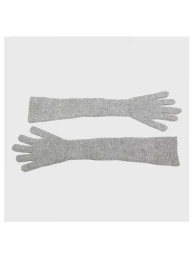 Beige Wool Silk Gloves - FABIANA FILIPPI - BALAAN 1