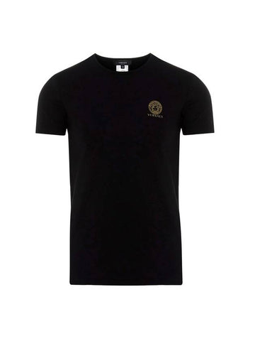 Medusa Logo Under Short Sleeve T-Shirt Black 2 Pack - VERSACE - BALAAN 1