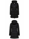 Gie Hood Long Down Padding Black - MONCLER - BALAAN 5