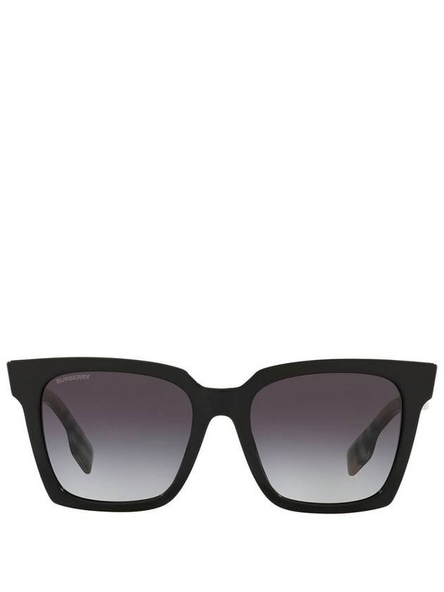 Eyewear Check Temple Square Sunglasses Black - BURBERRY - BALAAN 2