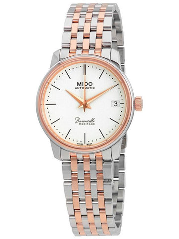 Mido Baroncelli III Automatic Silver Dial Ladies Watch M0272072201000 - MIDO - BALAAN 1