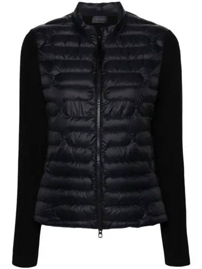 Women's Padded Cotton Zip-Up Cardigan Black - MONCLER - BALAAN 2