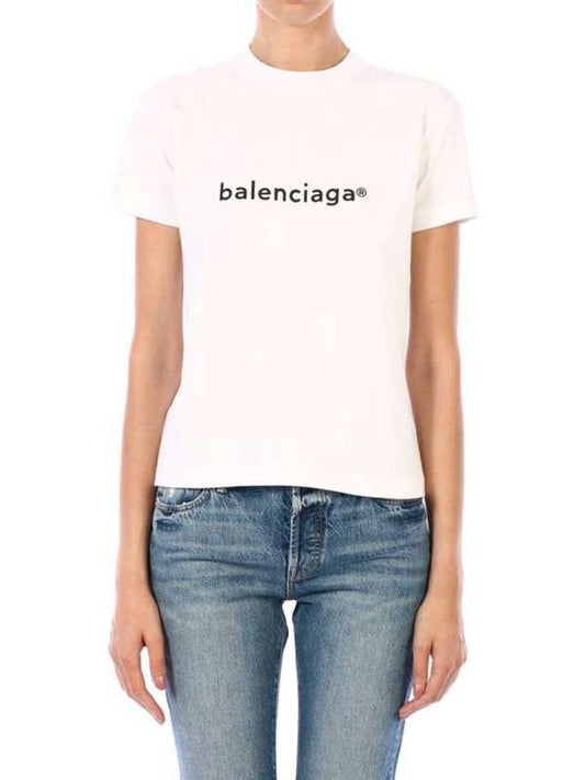 Copyright logo short sleeve t shirt white - BALENCIAGA - BALAAN 2
