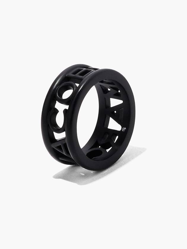 Monogram Metal Logo Ring_Black (2S3JRN002J20-001) - MARC JACOBS - BALAAN 3