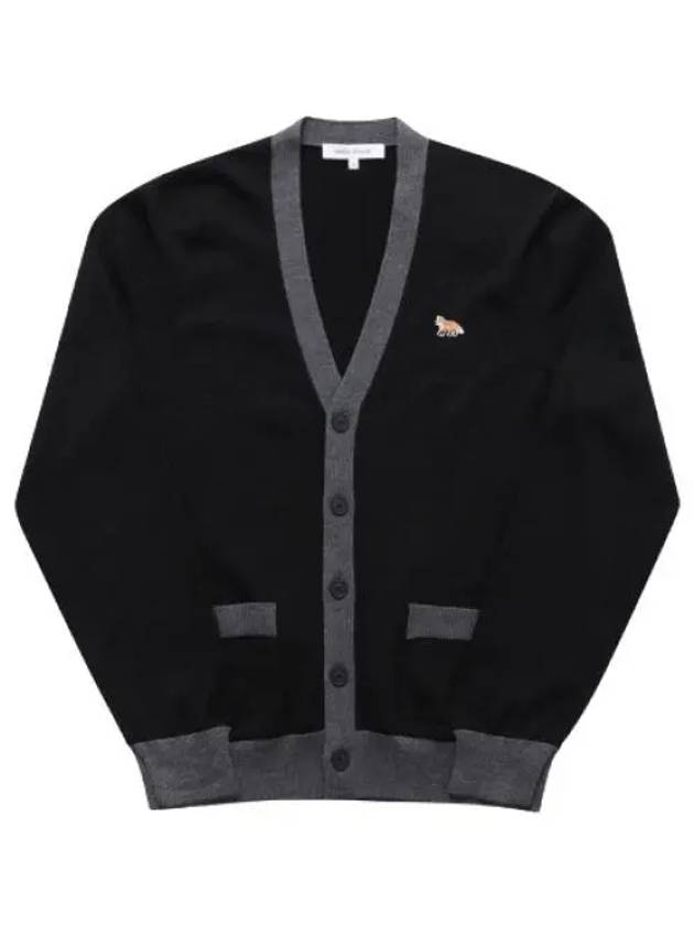 Baby Fox Patch Regular Cardigan Black - MAISON KITSUNE - BALAAN 2