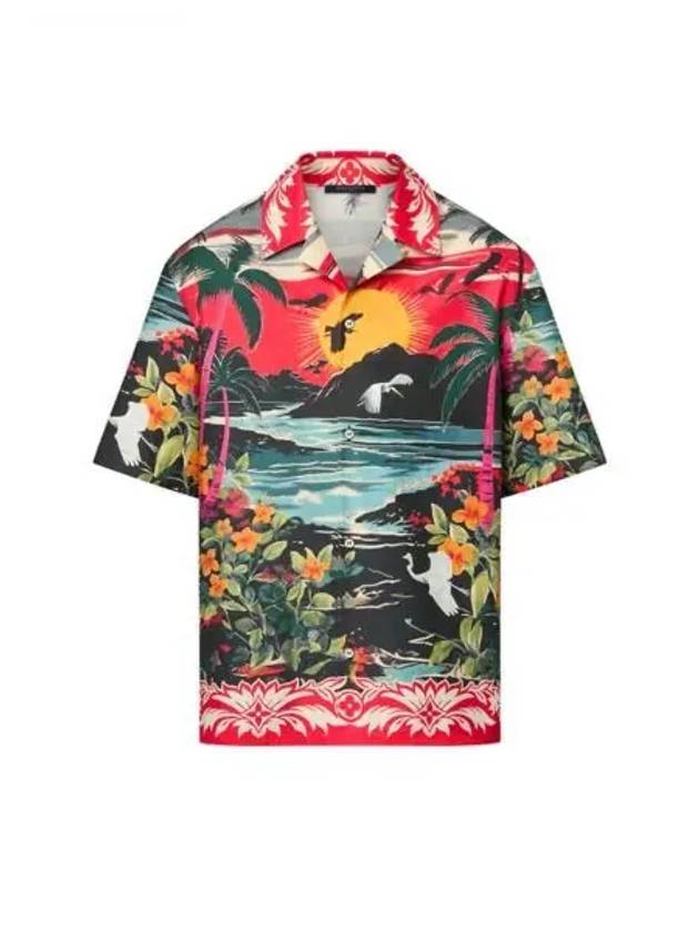 Printed short sleeved cotton shirt 1AFQY7 - LOUIS VUITTON - BALAAN 1