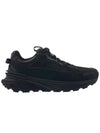 Light Suede Runner Low Top Sneakers Black - MONCLER - BALAAN 3