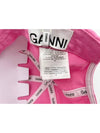 Logo Cotton Ball Cap Pink - GANNI - BALAAN 9