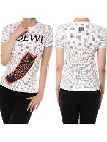 printed short sleeve t-shirt - LOEWE - BALAAN 1