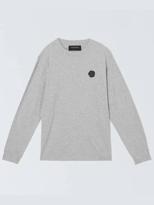 Men's Rubber Patch Gray Long Sleeve Tee MJ060 31 55122 - VIKTOR&ROLF - BALAAN 2