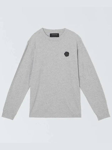 Men s Rubber Patch Gray Long Sleeve Tee MJ060 31 55122 - VIKTOR&ROLF - BALAAN 1