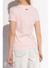 Boke Flower Patch Short Sleeve T-Shirt Pink - KENZO - BALAAN 5