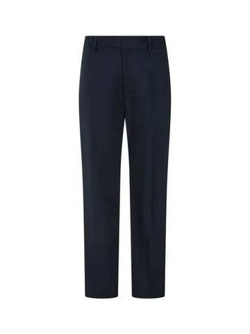 Men s Hidden Hook Tapered Cotton Pants Navy - EMPORIO ARMANI - BALAAN 1