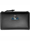 Nappa Slim Flap Card Wallet Black - VIVIENNE WESTWOOD - BALAAN 3