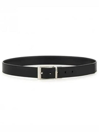 Dress Shiffie 35 Leather Belt Black - BALLY - BALAAN 2