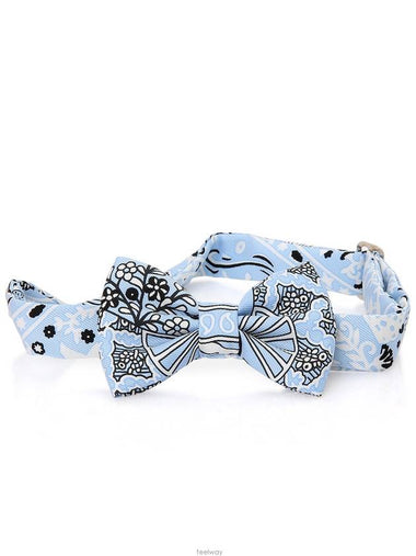 Sky blue bandana bow tie scarf choker bag decoration - HERMES - BALAAN 1