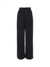 Top Stitched Wide Pants Black - MAISON MARGIELA - BALAAN 2