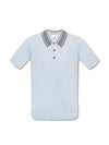 Icon Strap Detail Wool Polo Shirt Light Blue - BURBERRY - BALAAN 1