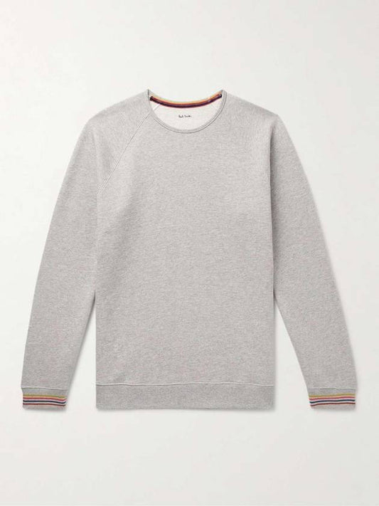 Striped Cotton Jersey Sweatshirt Light Grey - PAUL SMITH - BALAAN 1