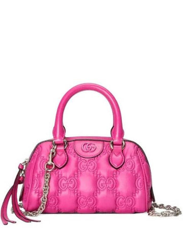 GG Materase Nylon Leather Quilting Tote Bag Pink - GUCCI - BALAAN 1