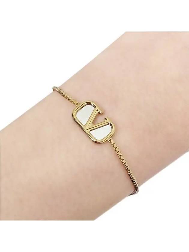 V logo signature metal bracelet 37100255 270388 1094974 - VALENTINO - BALAAN 1