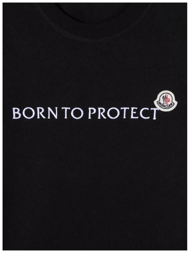 Kids Women Logo T Shirt Black 8C000 36 899M5 999 - MONCLER - BALAAN 4