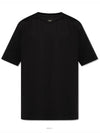 Staff Only Cotton Short Sleeve T-Shirt Black - FENDI - BALAAN 3