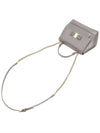 Ferragamo Purple Gray Saffiano Leather Gold Vara Ribbon Carry Small Top Handle 2WAY - SALVATORE FERRAGAMO - BALAAN 4