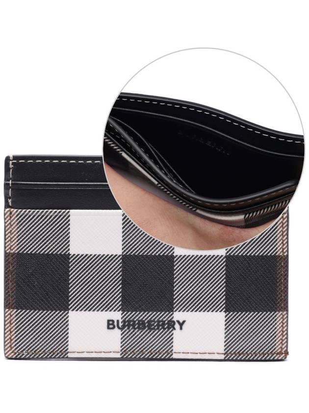 Check Print 2-tier Card Wallet Dark Burch Brown - BURBERRY - BALAAN 2