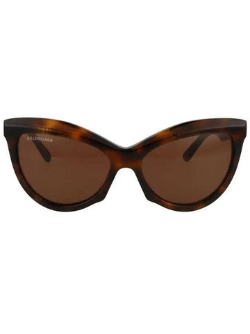 Eyewear Havana Cat Eye Sunglasses Brown - BALENCIAGA - BALAAN 1