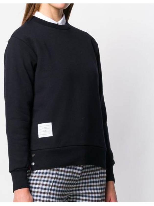 Center Back RWB Stripe Classic Loopback Crewneck Sweatshirt Navy - THOM BROWNE - BALAAN 3