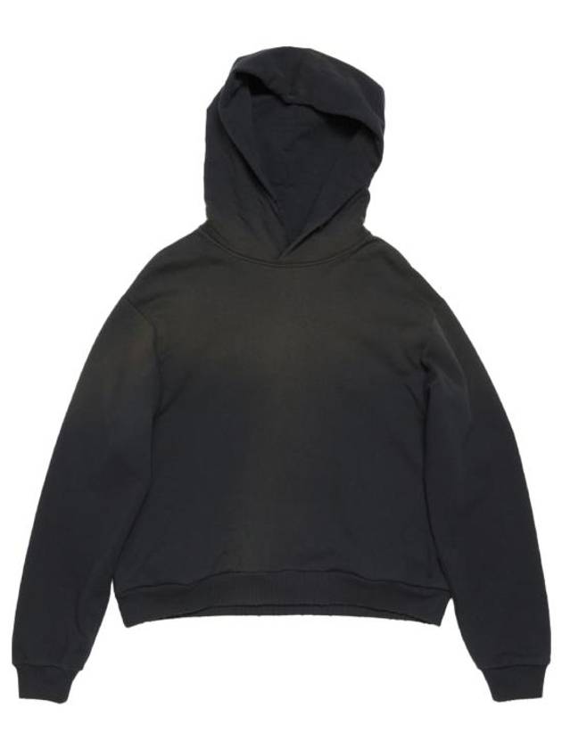 Face Logo Applique Cotton Sweatshirt Black - ACNE STUDIOS - BALAAN 4