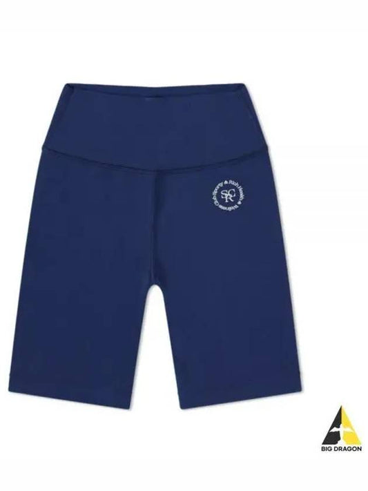 BIKER SHORT N 02 NAVYwhite SH706 shorts logo leggings 2 - SPORTY & RICH - BALAAN 1