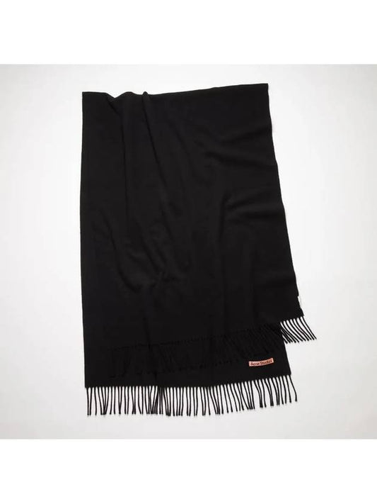 WoW oversized wool muffler CA0102 BLACK - ACNE STUDIOS - BALAAN 1