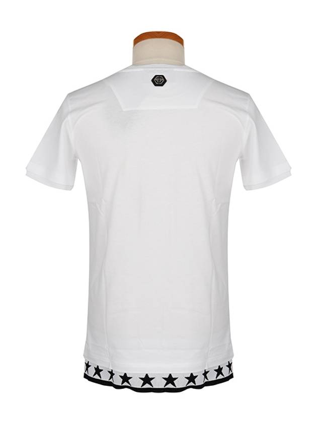 20th Anniversary Crew Neck Cotton Short Sleeve T-Shirt White - PHILIPP PLEIN - BALAAN 4