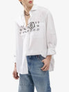 Number Cotton Poplin Long Sleeve Shirt White - MAISON MARGIELA - BALAAN 2