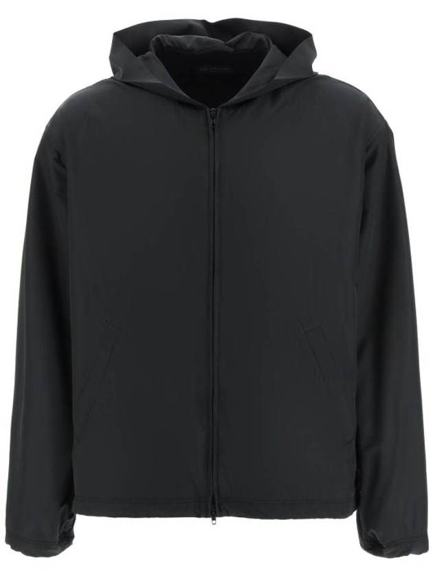 Logo Print Hooded Windbreaker Black - BALENCIAGA - BALAAN 2