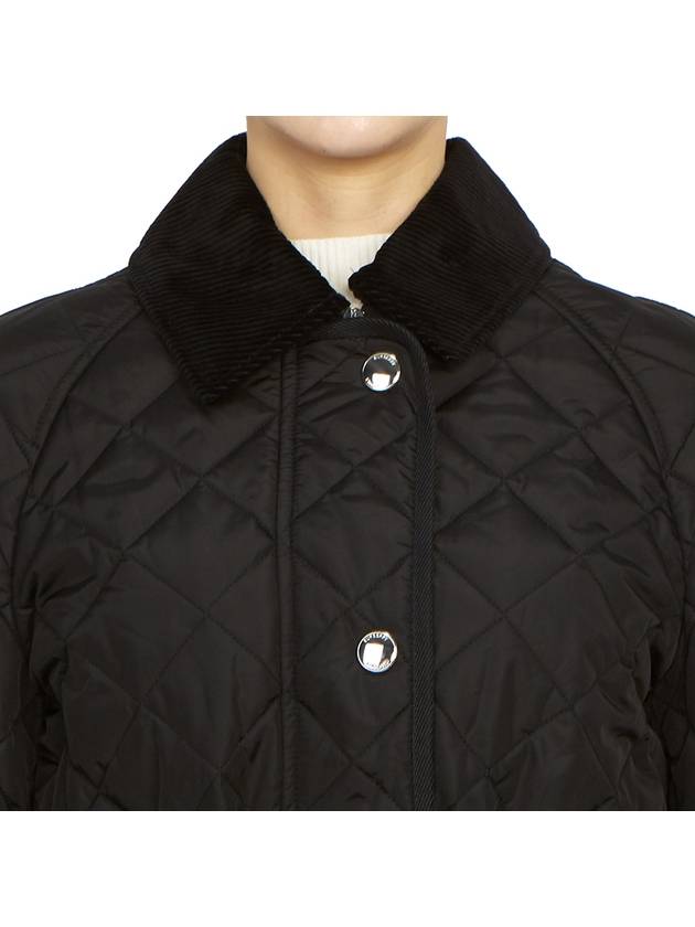 Diamond Quilted Nylon Jacket Black - BURBERRY - BALAAN 10