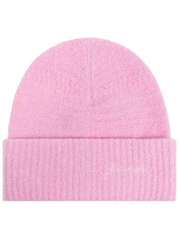 Ganni Woolen Hat, Women's, Pink - GANNI - BALAAN 1