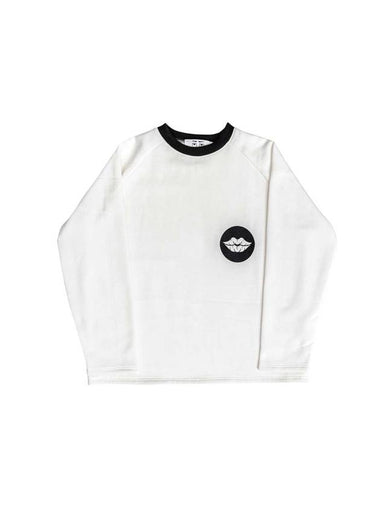 Lip Mark Sweatshirt White - PLA.Y_P - BALAAN 1