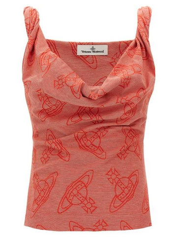 ORB Monogram Sleeveless Red - VIVIENNE WESTWOOD - BALAAN 1