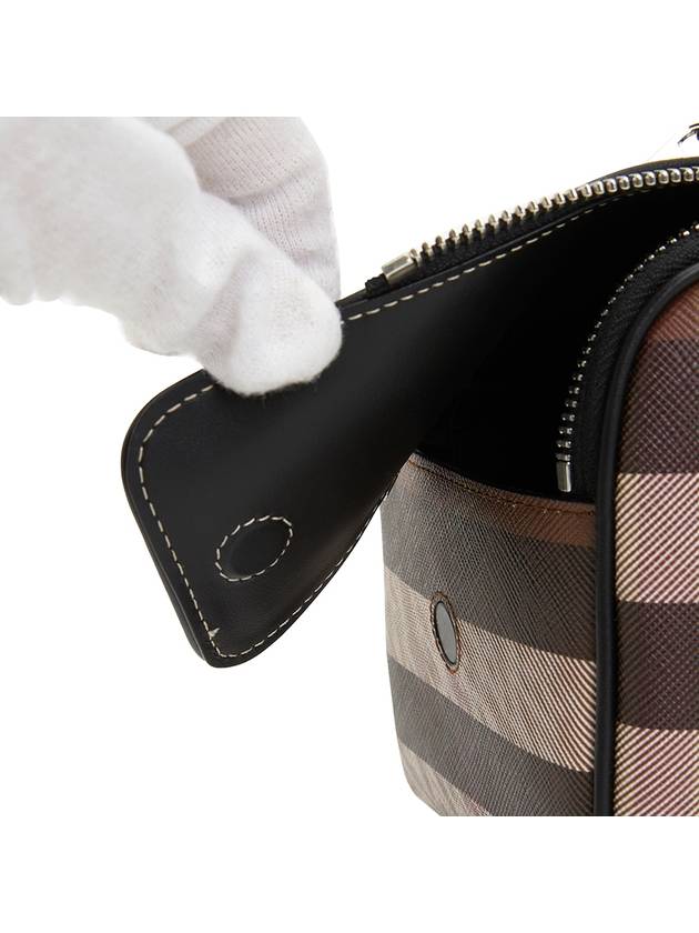 Check Print Beauty Case Brown - BURBERRY - BALAAN 9