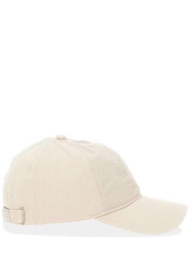 Embroidered Logo Ball Cap Ivory - GANNI - BALAAN 5