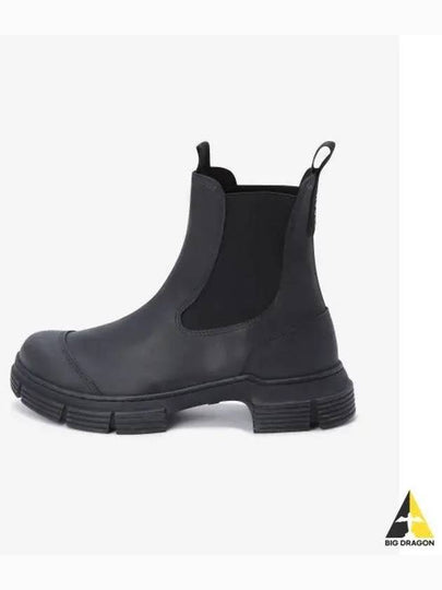 Rubber Chelsea Boots Black - GANNI - BALAAN 2