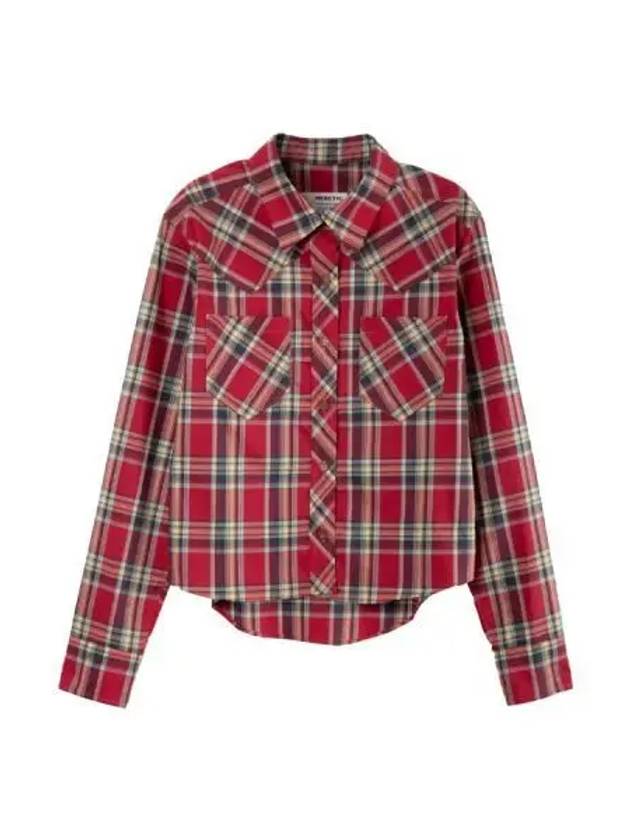 western check shirt red - HERETIC - BALAAN 1