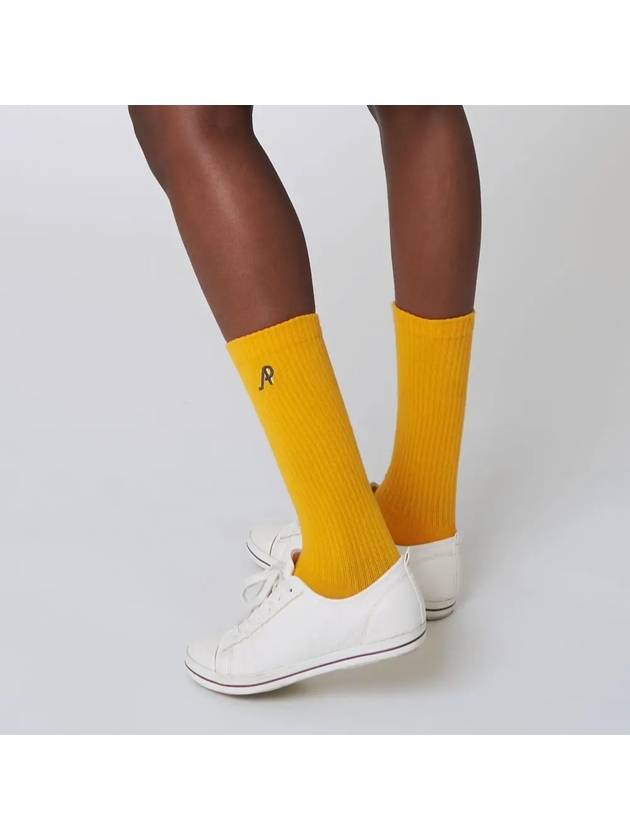 AU42AS09 Cushion Crew Socks Yellow - ATHPLATFORM - BALAAN 9